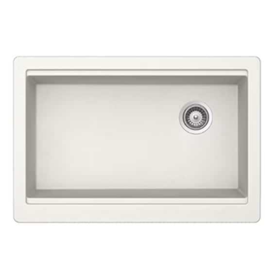 Sink Farmhouse Apron Front WH Granite Single Bowl 33x22 x10