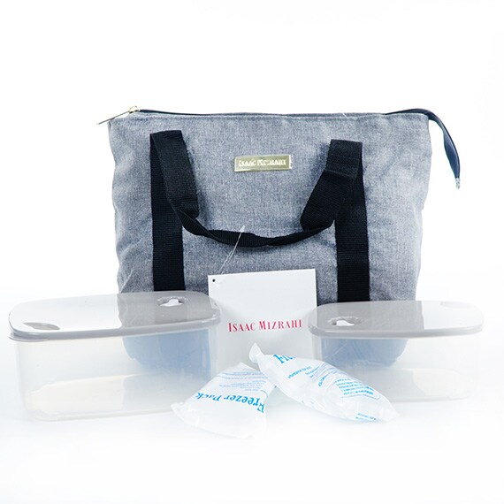 Large Lunch Tote -Heathered Grey