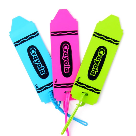 Crayola Luggage Tag 9x3in ASST Colors