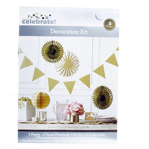 Decor Kit Gold 5Pc Kit