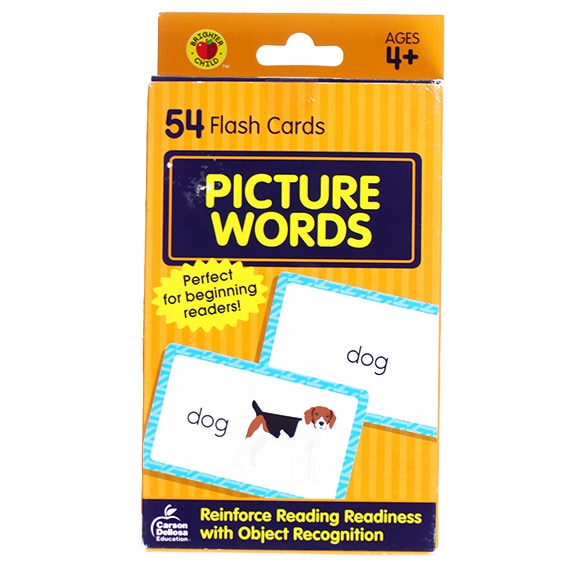 Picture Words 54 Flash Cards Age 4+ PP $2.99 6x3in