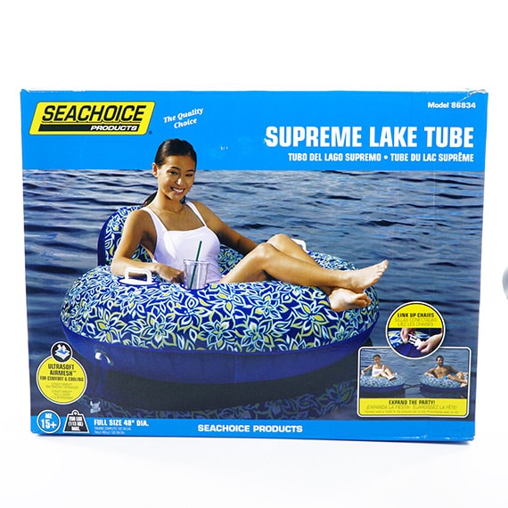 Inflatable Lake Tube W/Cupholder 48
