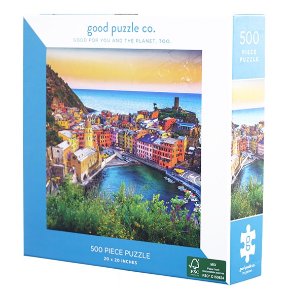 Sunset At Cinque Terre 500PC Puzzle 20X20