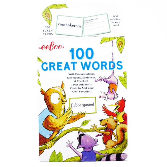 100 Great Words 8x4in