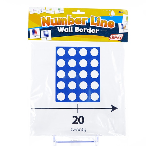 Number Line Wall Border 20ct 4+ 12x9in