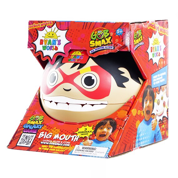 Ryan’s World Gobsmax Launch,Score & Store With 3 Balls 7x6in