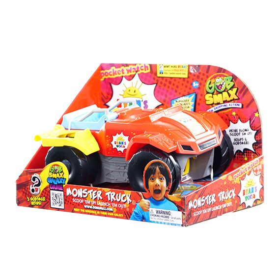 Ryan’s World Gobsmax Monster Truck W/ 3 Gobsmax Balls 7x11in