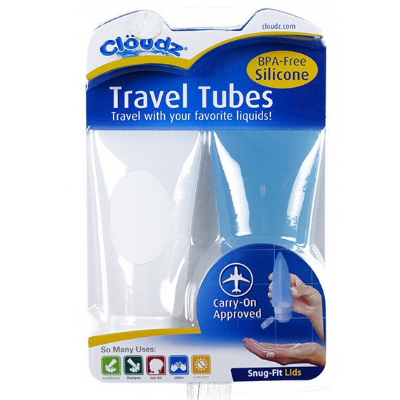 Silicone Travel Tubes 2Fl Oz 2 Pack 8x5in